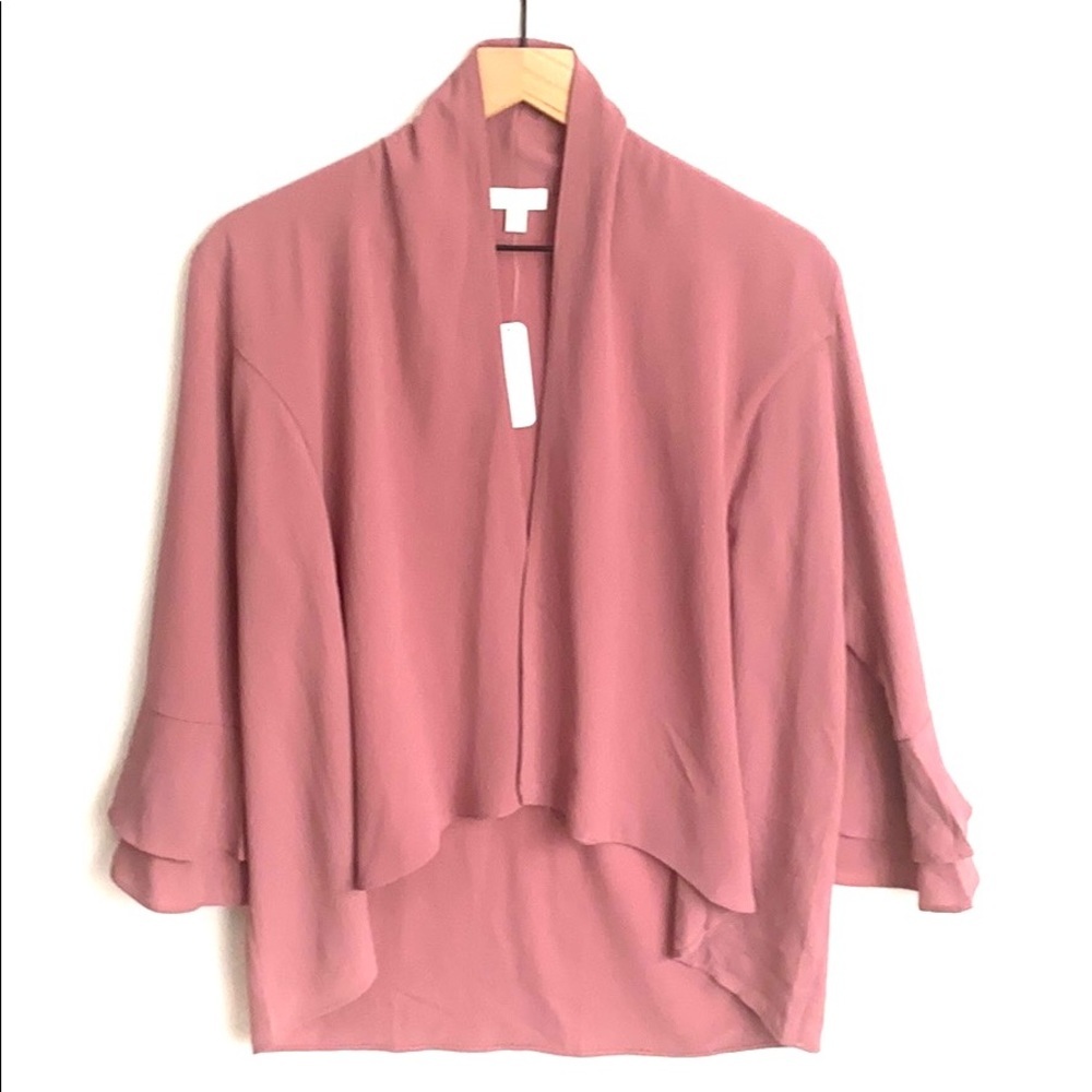 Charming Charlie’s waterfall Mauve Blazer, Size S